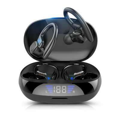 2600mAh TWS Bluetooth Earbuds 600hours Wireless Charging Case With Digital LED Display