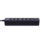High Speed All In One USB Hub Combo Card Reader 6 Ports ABS Shell
