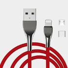 Sync Data USB Charger Cable 2.4A 1m Nylon Braided Type C Quick Charger Cable